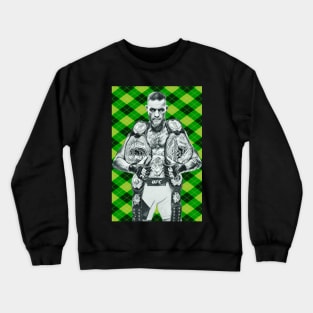 Double Champ Green Pattern Crewneck Sweatshirt